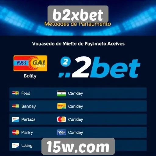 Métodos de pagamento aceitos no b2xbet